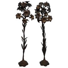 Pair of 19th Century Liturgical Decoration Flower Pot, Italy