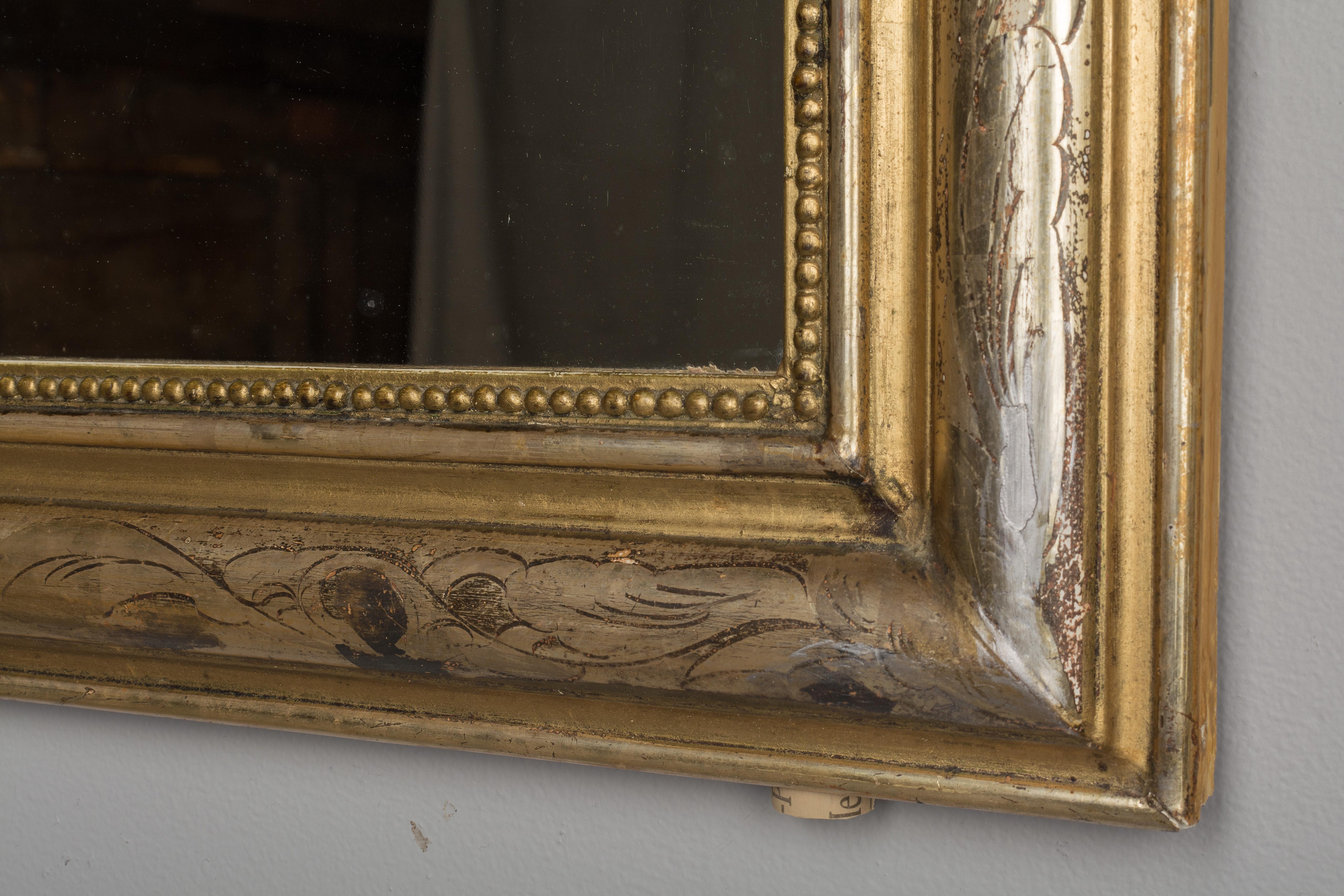 Pair of 19th Century Louis Philippe Style Gilded Mirrors 4