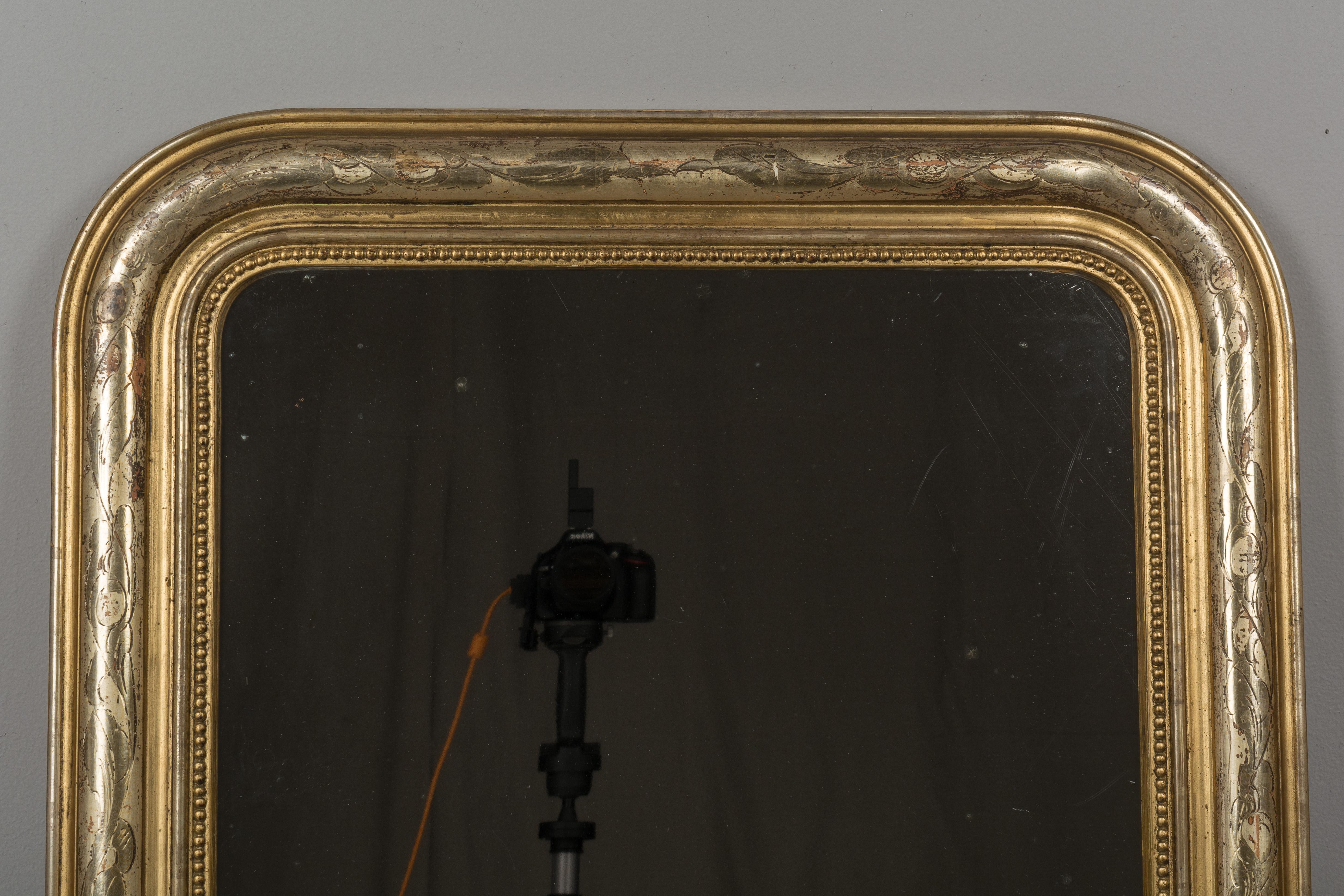 Pair of 19th Century Louis Philippe Style Gilded Mirrors 7
