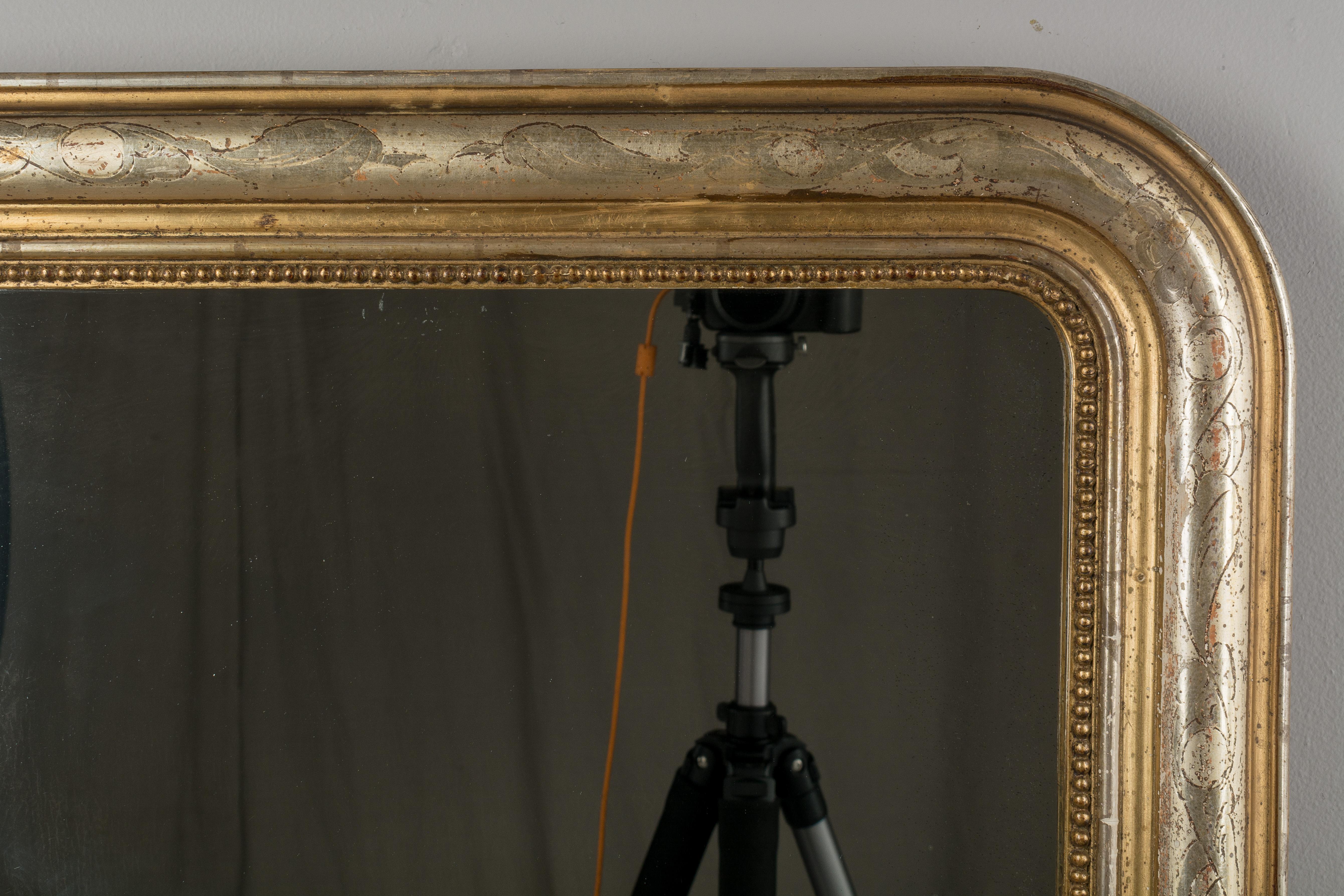 Hand-Crafted Pair of 19th Century Louis Philippe Style Gilded Mirrors