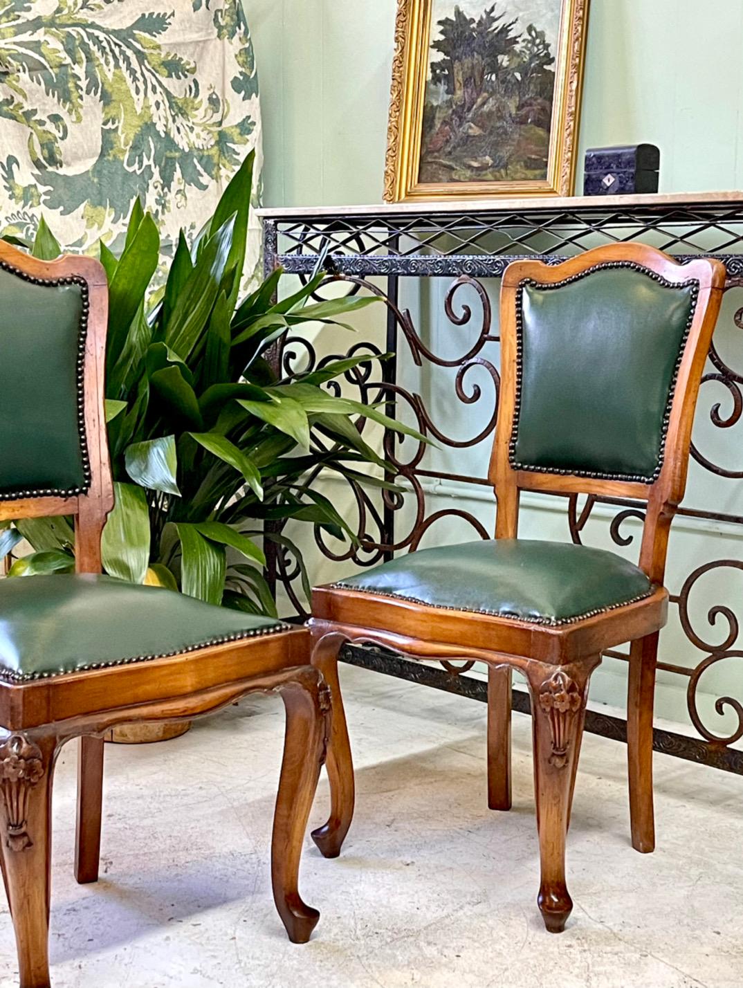 Pair of 19th Century Louis XV Fruitwood Side Chairs 7