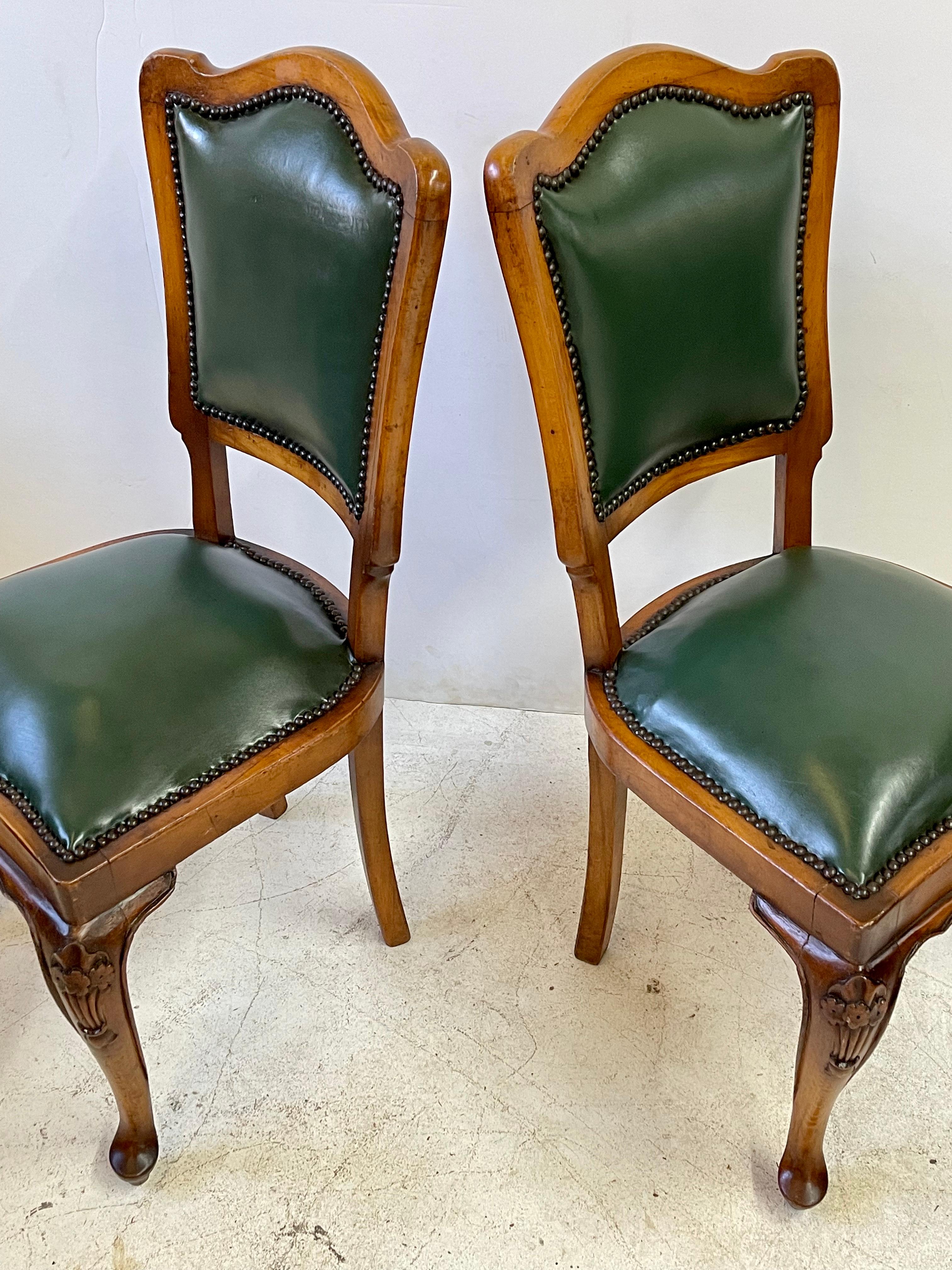 Pair of 19th Century Louis XV Fruitwood Side Chairs 3