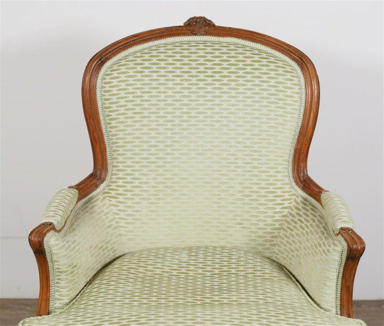 Pair of 19th Century Louis XV Style Bergere Chairs For Sale at 1stDibs