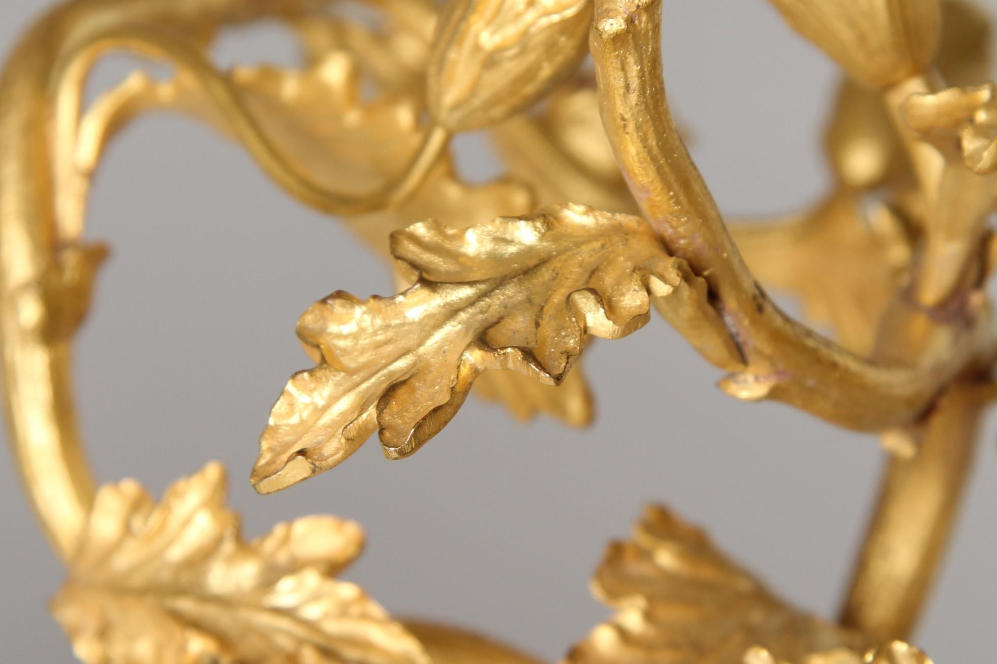 Pair of 19th Century Louis XV Style Ormolu Candelabras with Musical Cherubs For Sale 8