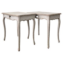 Pair of 19th Century Louis XV Style Painted Small Tables