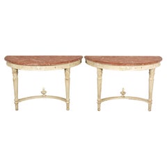 Pair of 19th Century Louis XVI Style Console Tables