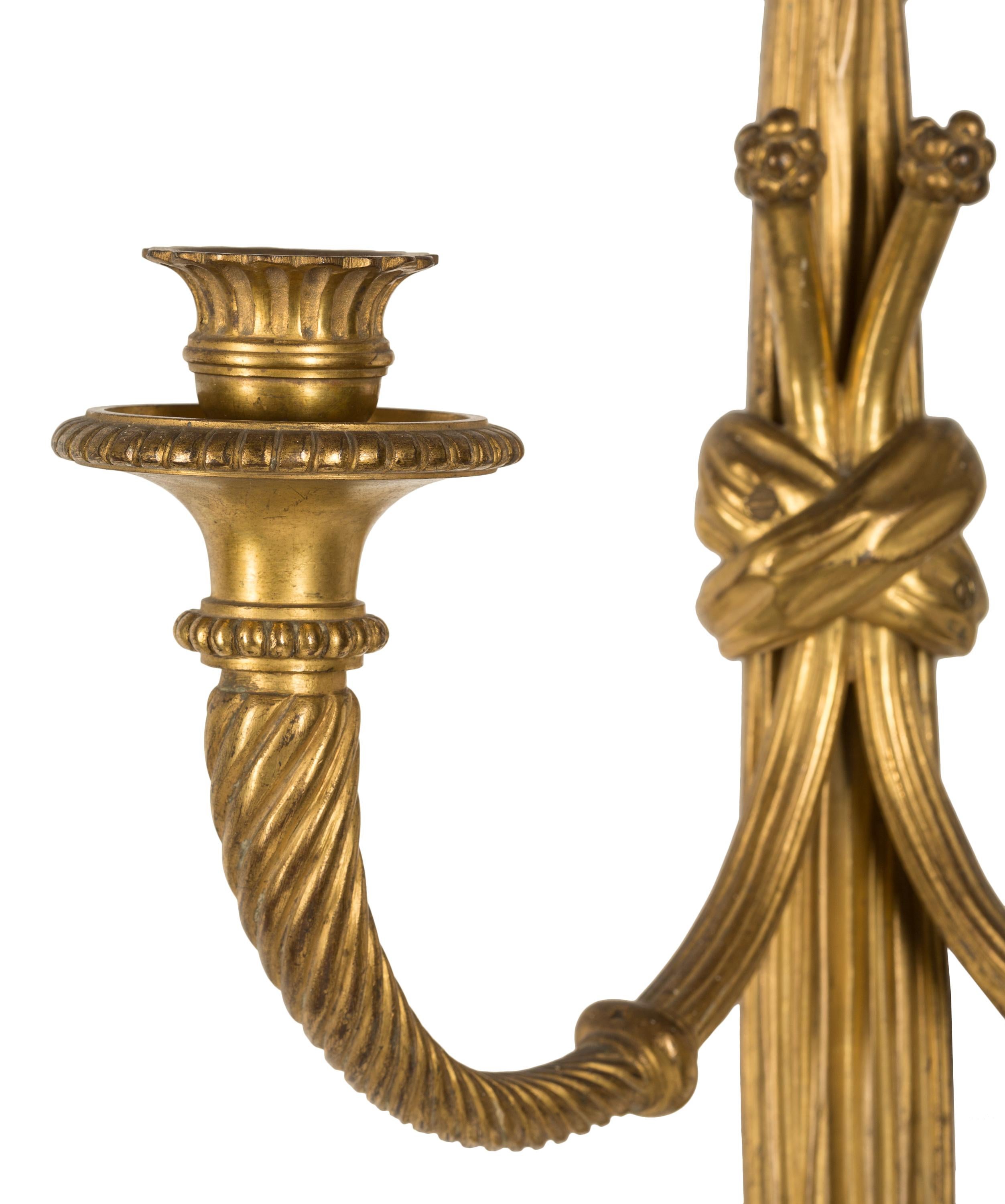 gold wall candle holders