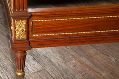 Pair of 19th Century Louis XVI Walnut Twin Beds with Bronze D’Ore Mounts