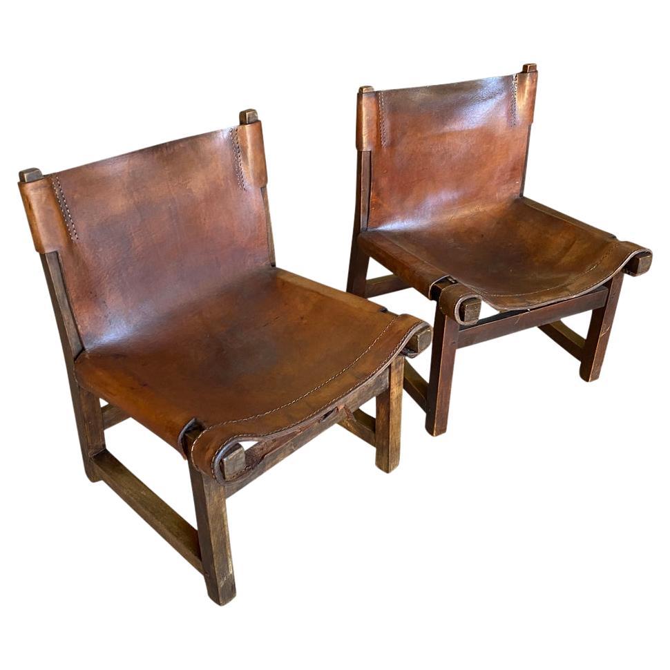Pair of 19th Century Low Chairs