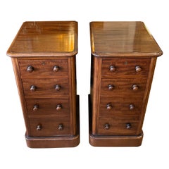 Pair of 19th Century Mahogany Bedside Tables