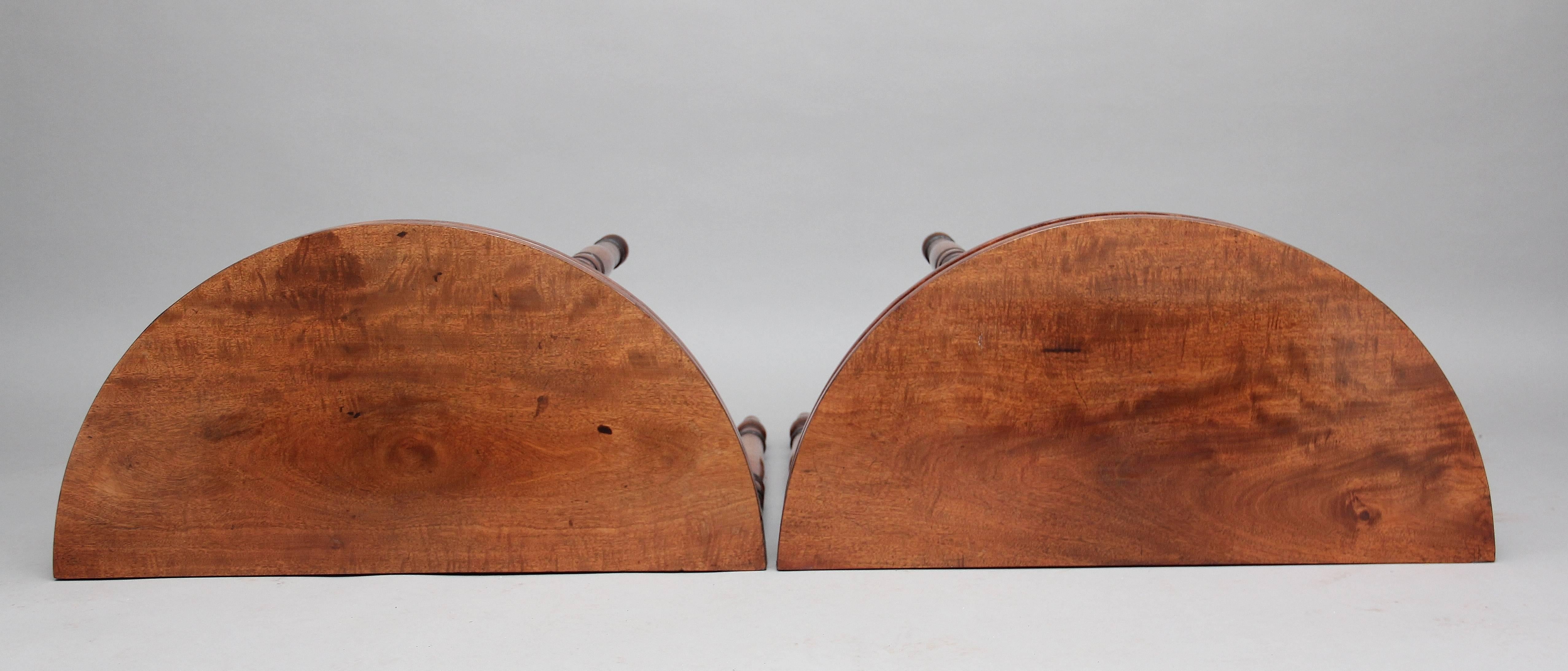 Pair of 19th Century Mahogany Card Tables 3