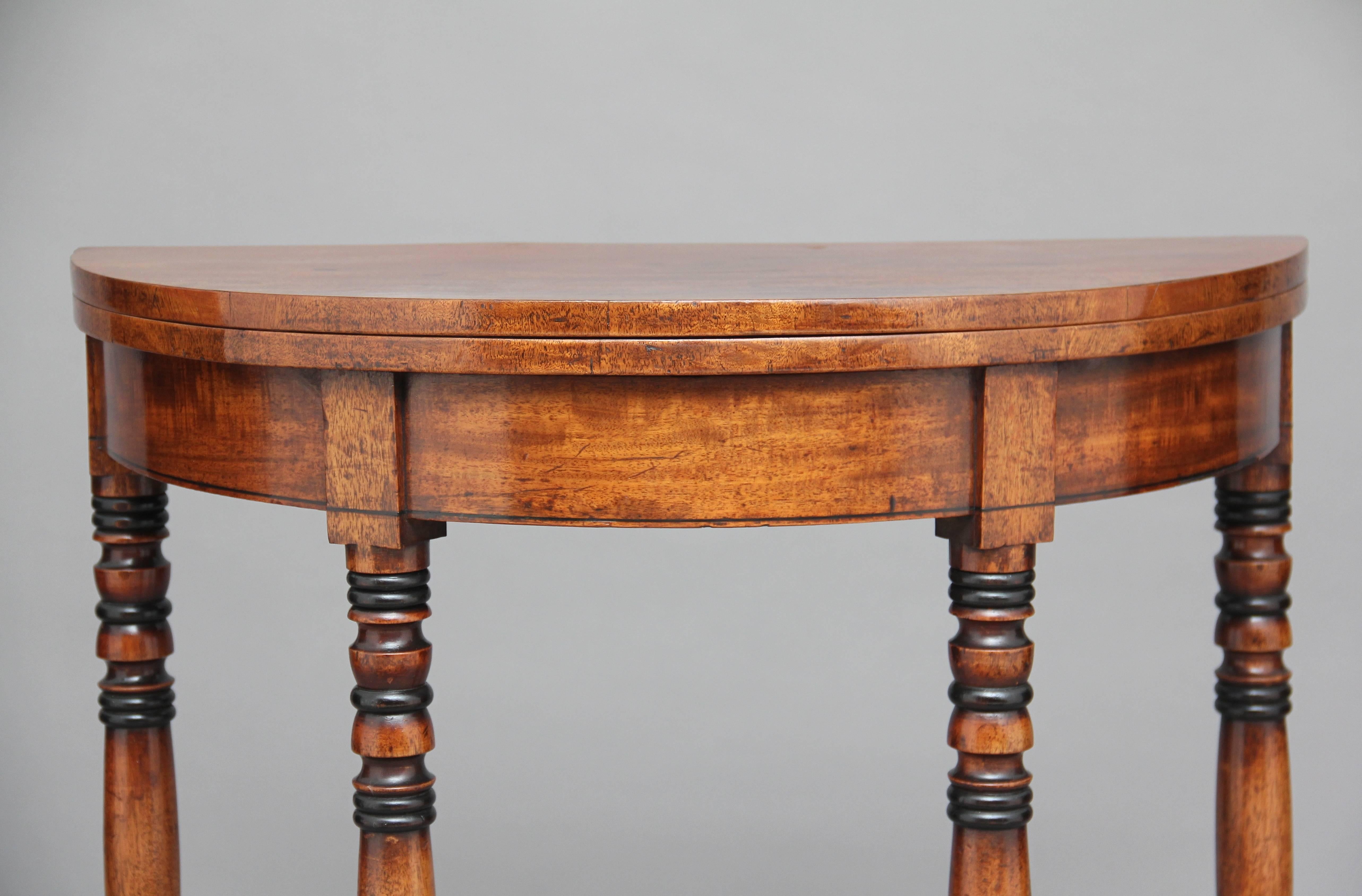 Pair of 19th Century Mahogany Card Tables 4