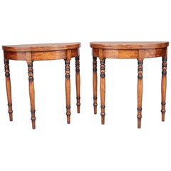 Pair of 19th Century Mahogany Card Tables