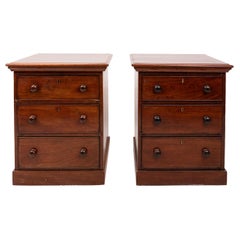 Antique Pair of 19th Century Mahogany Chest of Drawers
