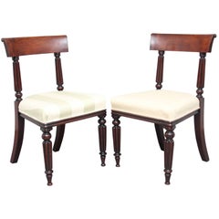 Pair of 19th Century Mahogany Dining Chairs