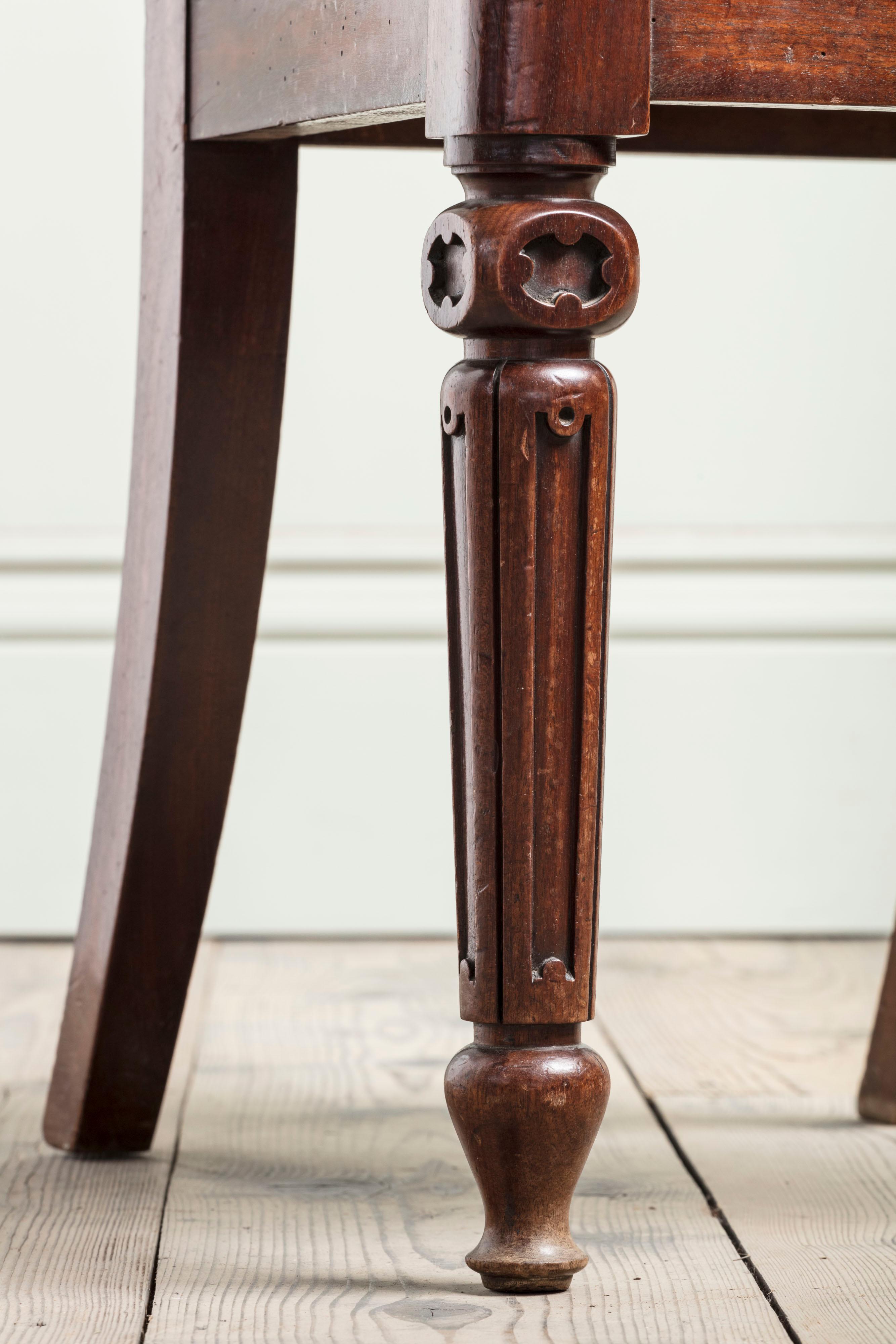 Pair of 19th Century Mahogany Elizabethan Revival Chairs, in Manner of Bridgens In Good Condition For Sale In London, GB