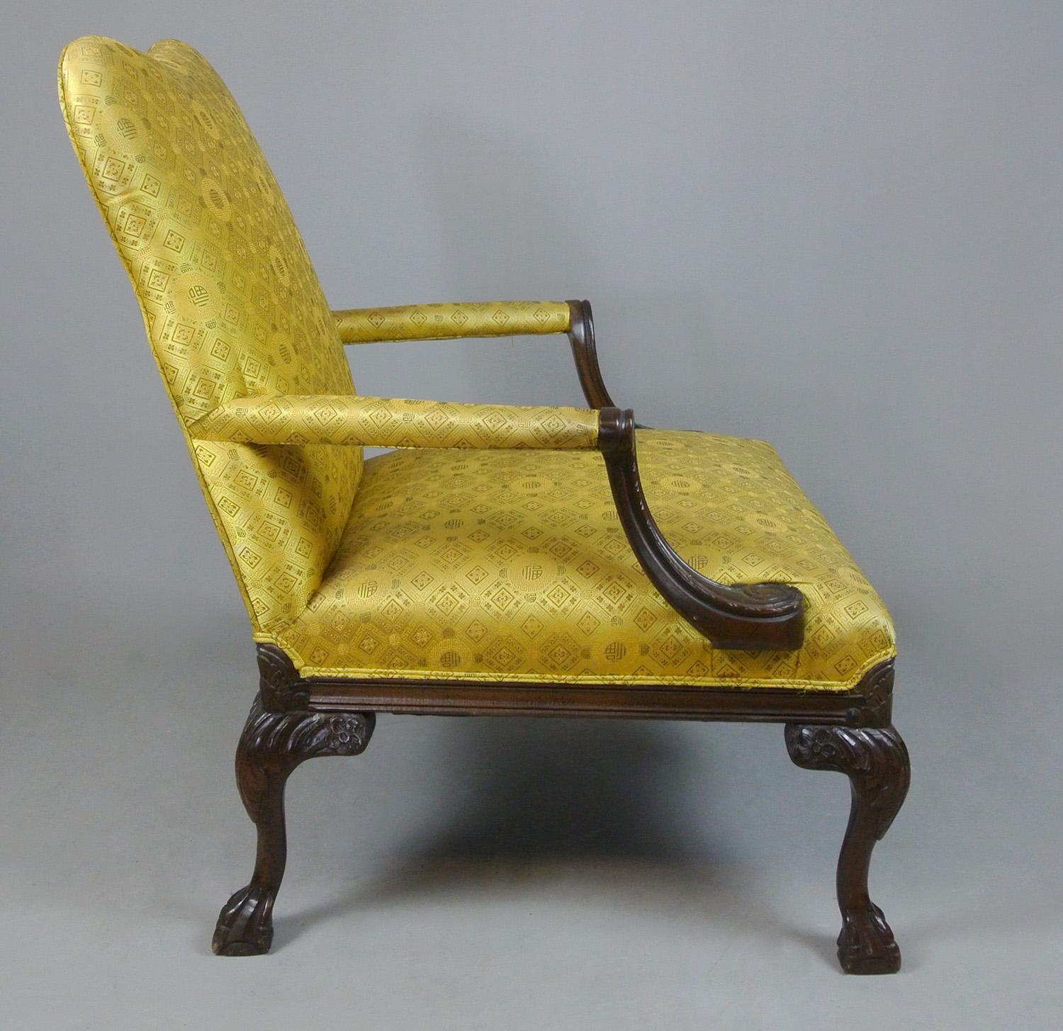 Pair of 19th Century Mahogany Gainsborough Design Chairs, circa 1890 1