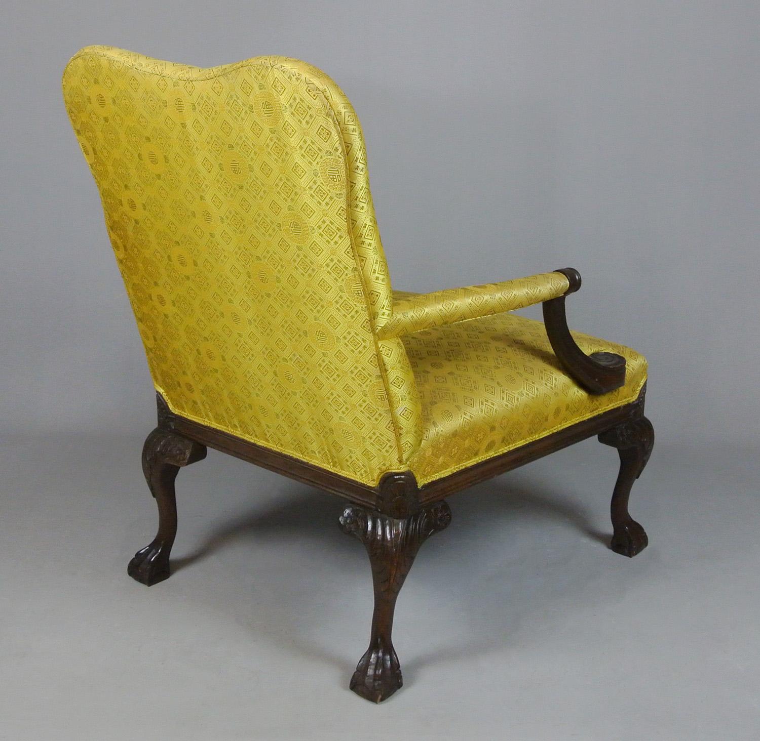 Pair of 19th Century Mahogany Gainsborough Design Chairs, circa 1890 2