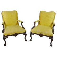 Pair of 19th Century Mahogany Gainsborough Design Chairs, circa 1890