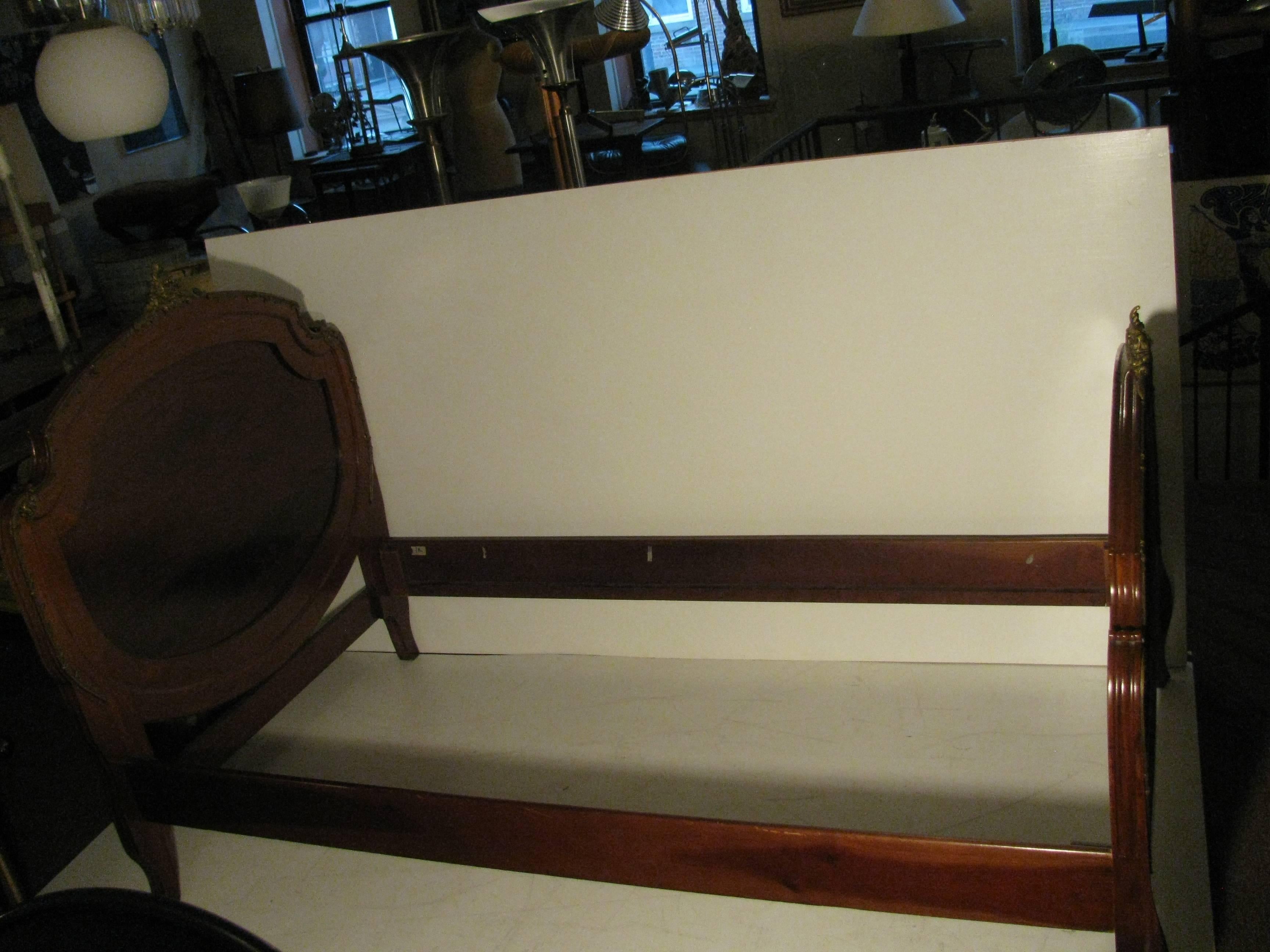 Pair of 19th Century Mahogany Twin Beds in the Manner of Francois Linke 11