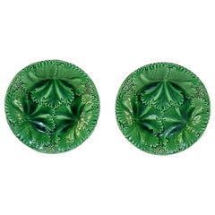 Pair of 19th Century Majolica Plates