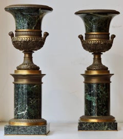 Pair of 19th Century Marble and Ormolu Cassolettes