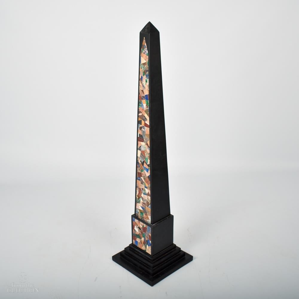 Pair of 19th Century Marble Obelisks For Sale 1