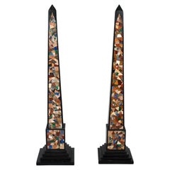 Pair of 19th Century Marble Obelisks
