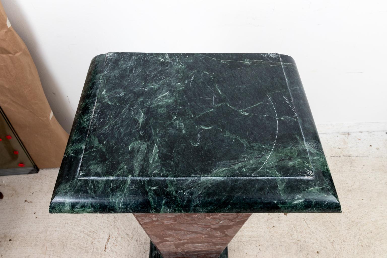 Pair of 19th Century Marble Pedestals For Sale at 1stDibs