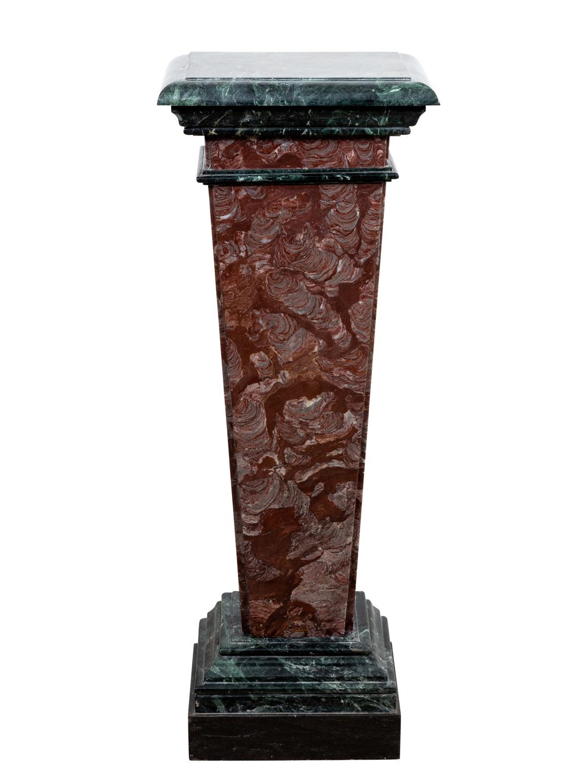Pair of 19th Century Marble Pedestals For Sale 1