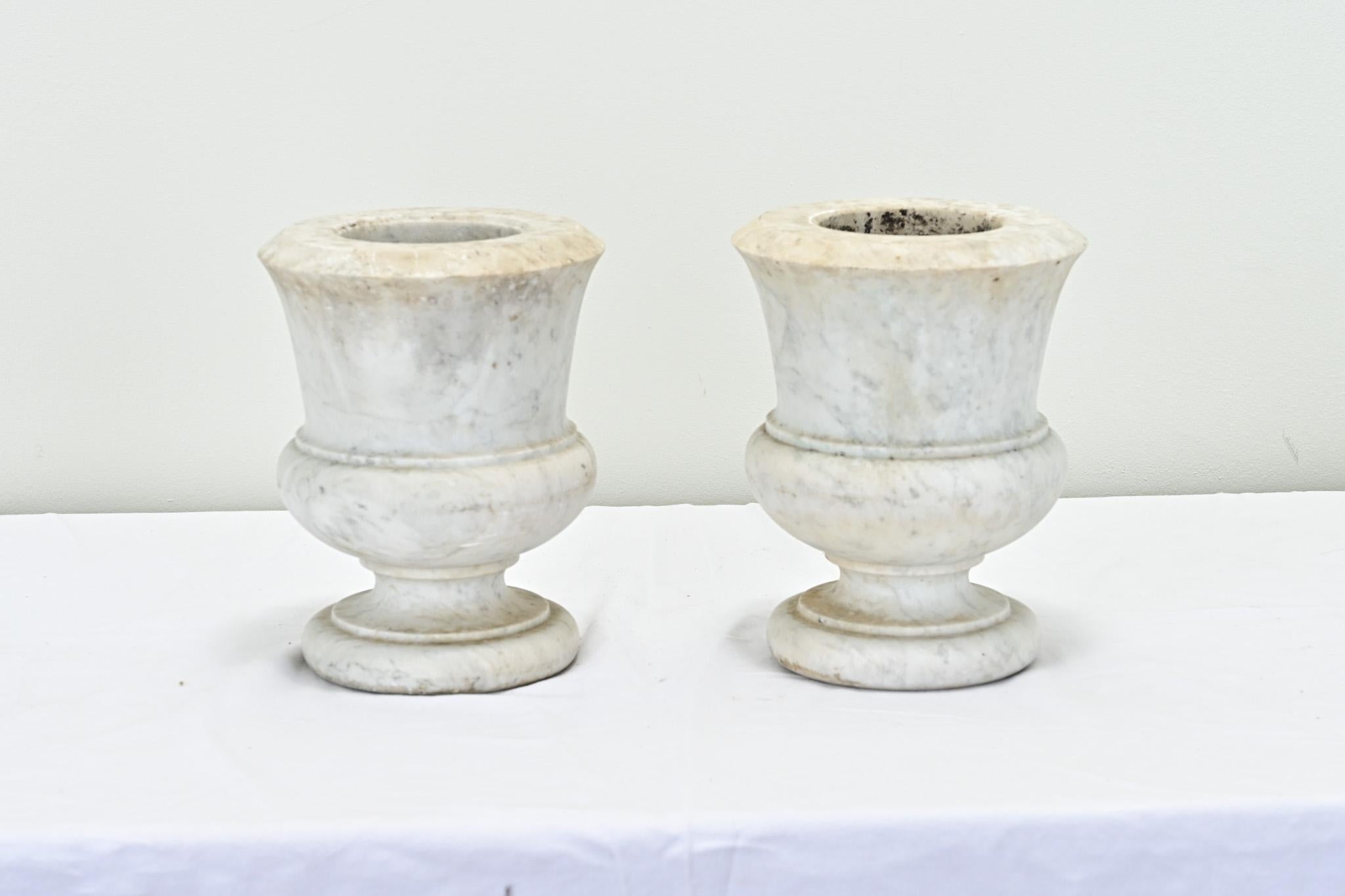 Other Pair of 19th Century Marble Urns