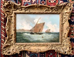 Pair of 19th Century Marine Paintings Attributed to George Knight