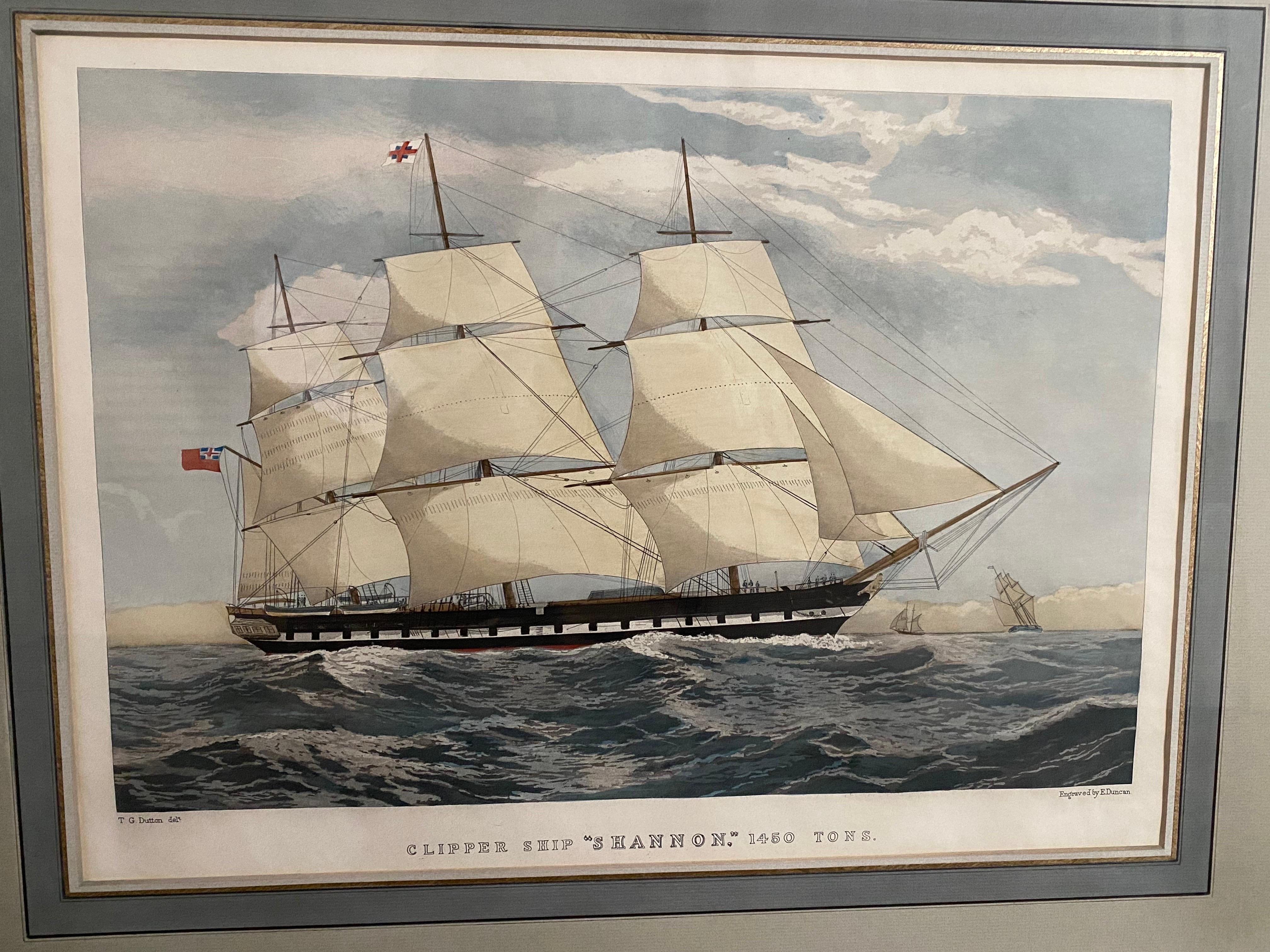 Pair of 19th Century Maritime Engravings by E. Duncan and T.G. Dutton 6