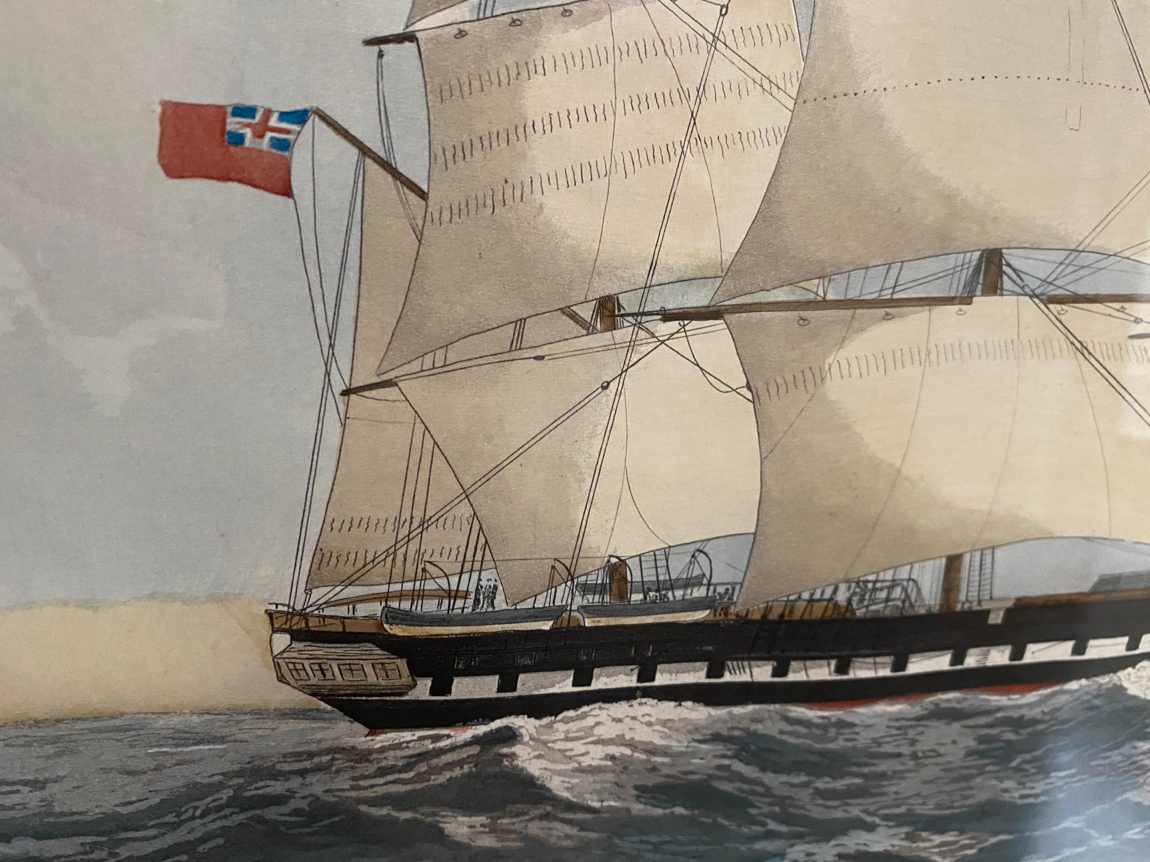 Pair of 19th Century Maritime Engravings by E. Duncan and T.G. Dutton 7