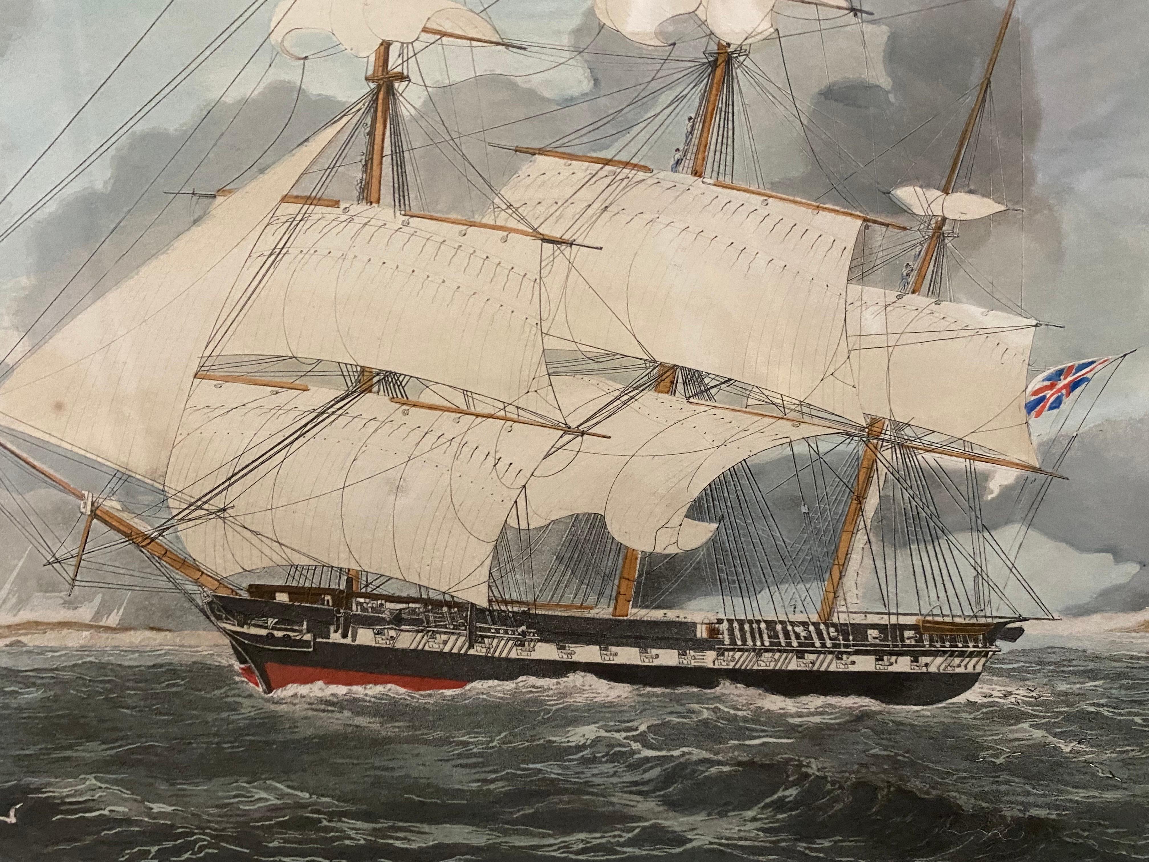 Pair of 19th Century Maritime Engravings by E. Duncan and T.G. Dutton 2