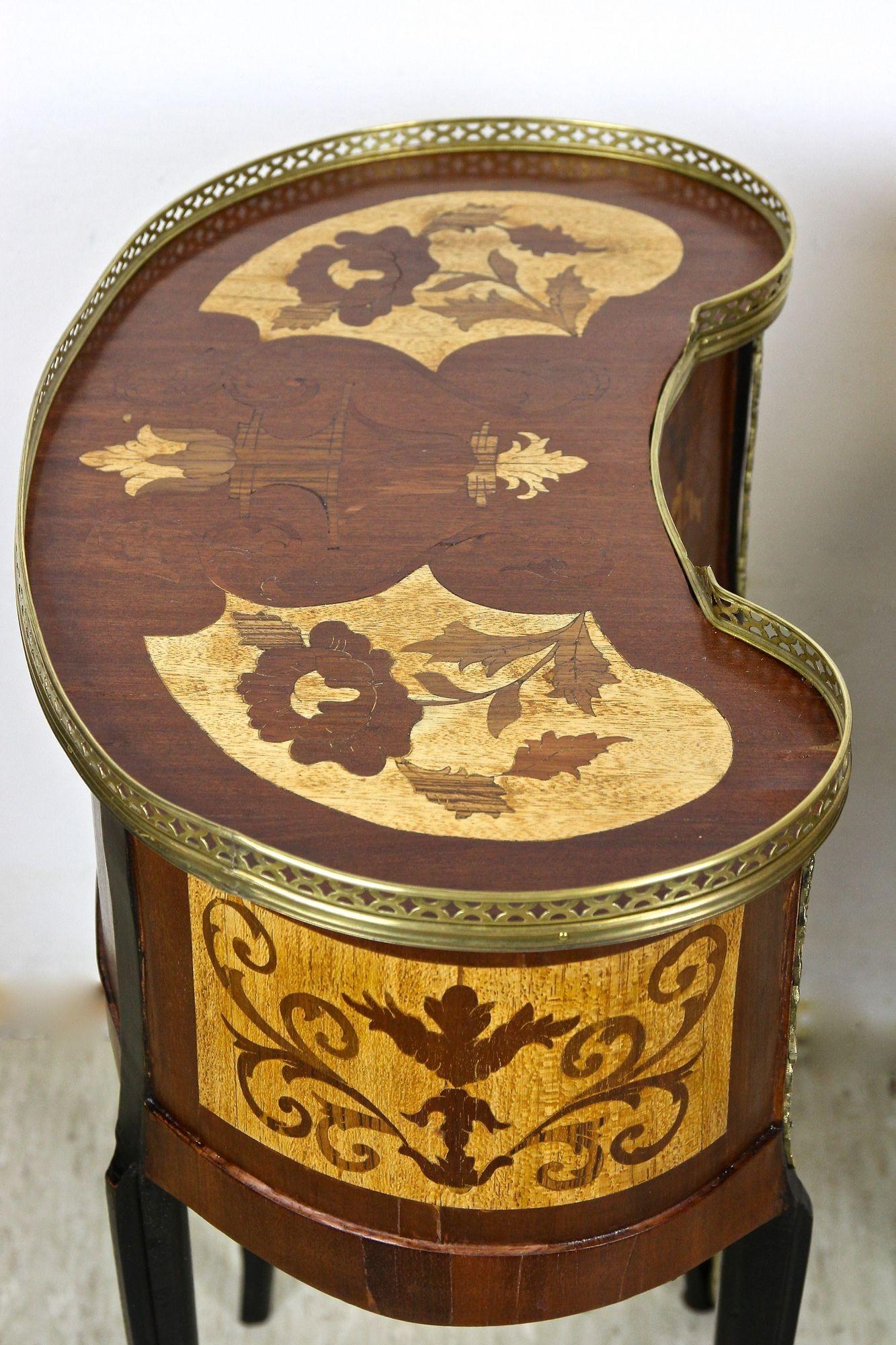 Pair of 19th Century Marquetry Side Tables Louis XVI Style, France, circa 1880 8