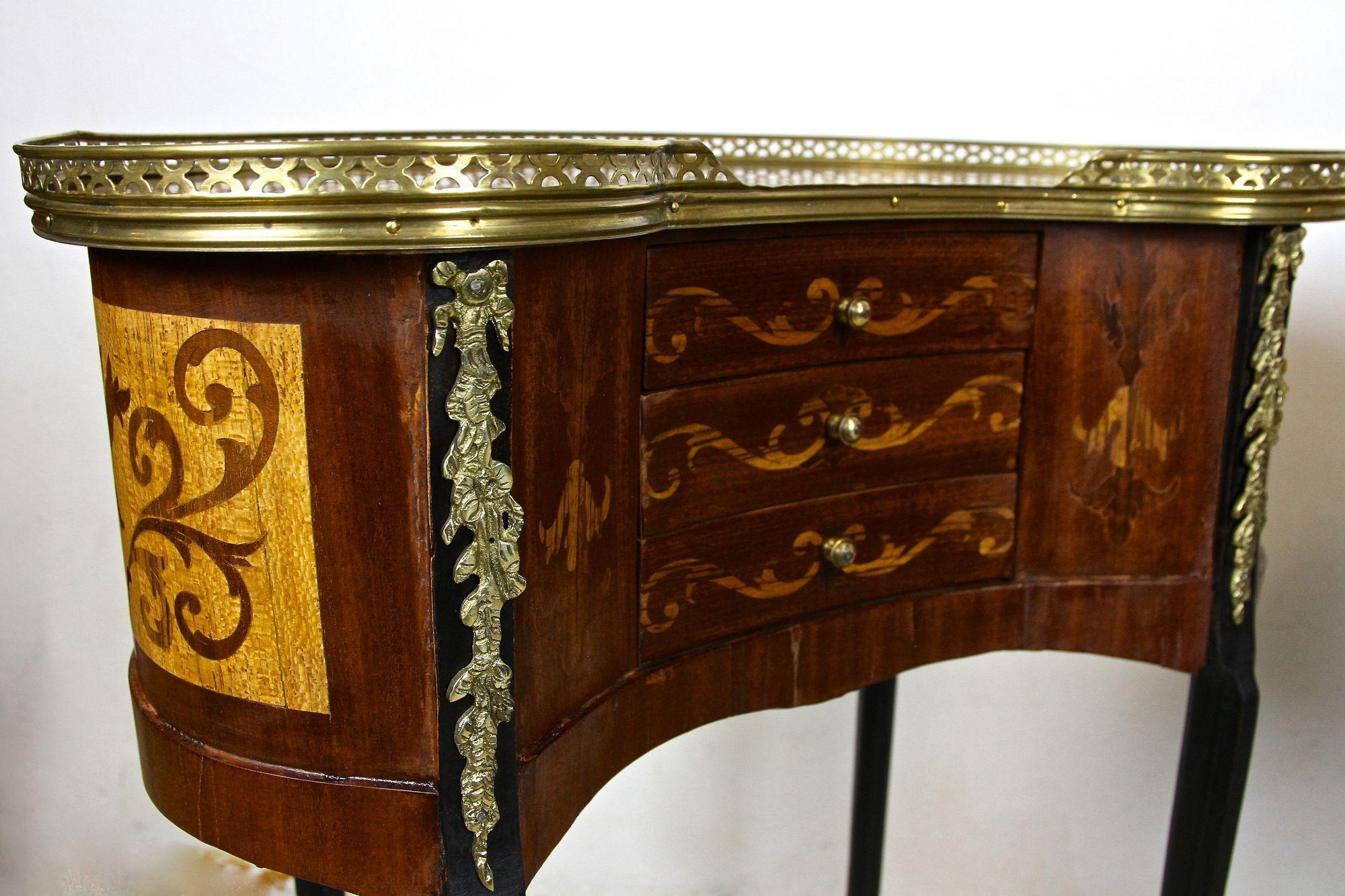Pair of 19th Century Marquetry Side Tables Louis XVI Style, France, circa 1880 10