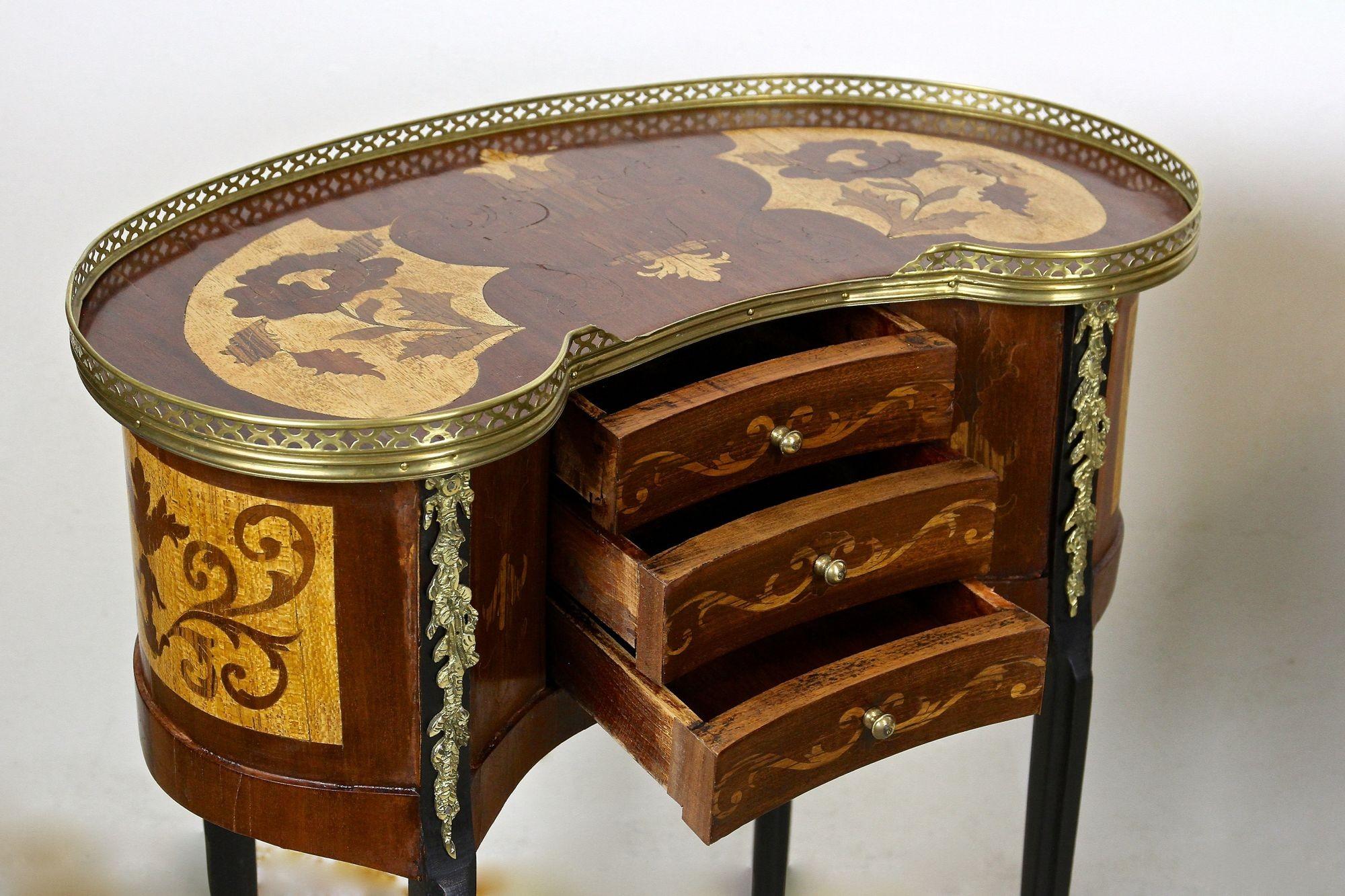 Pair of 19th Century Marquetry Side Tables Louis XVI Style, France, circa 1880 11