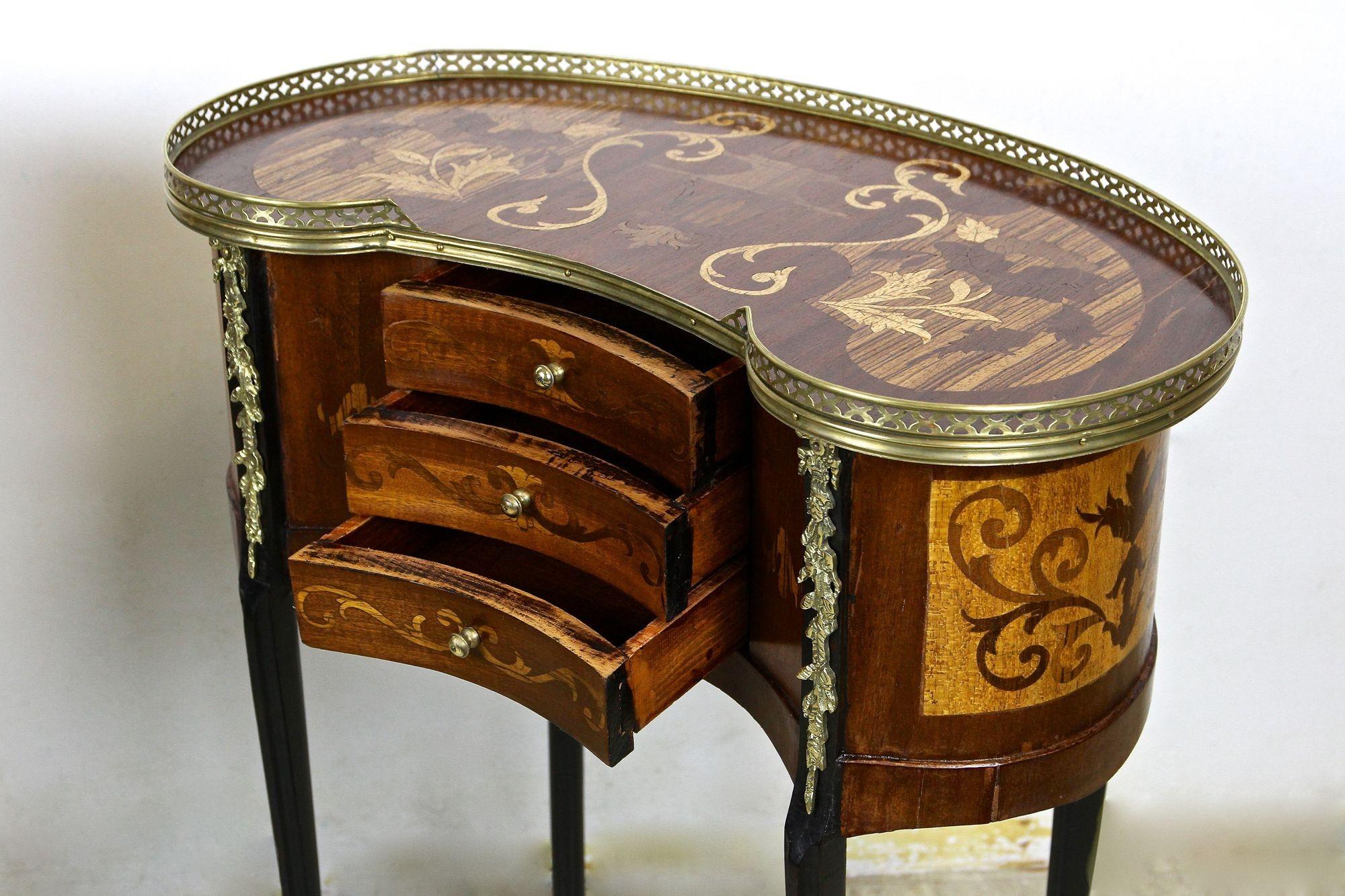 Pair of 19th Century Marquetry Side Tables Louis XVI Style, France, circa 1880 12
