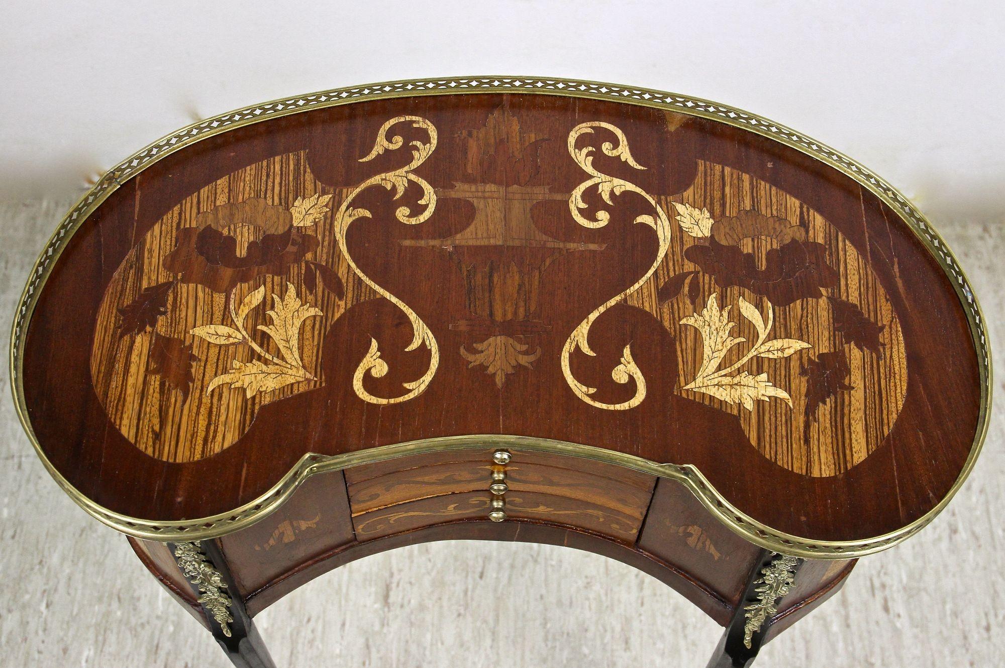 Pair of 19th Century Marquetry Side Tables Louis XVI Style, France, circa 1880 In Good Condition In Lichtenberg, AT