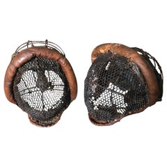 Antique Pair of 19th Century Masques D'Escrime