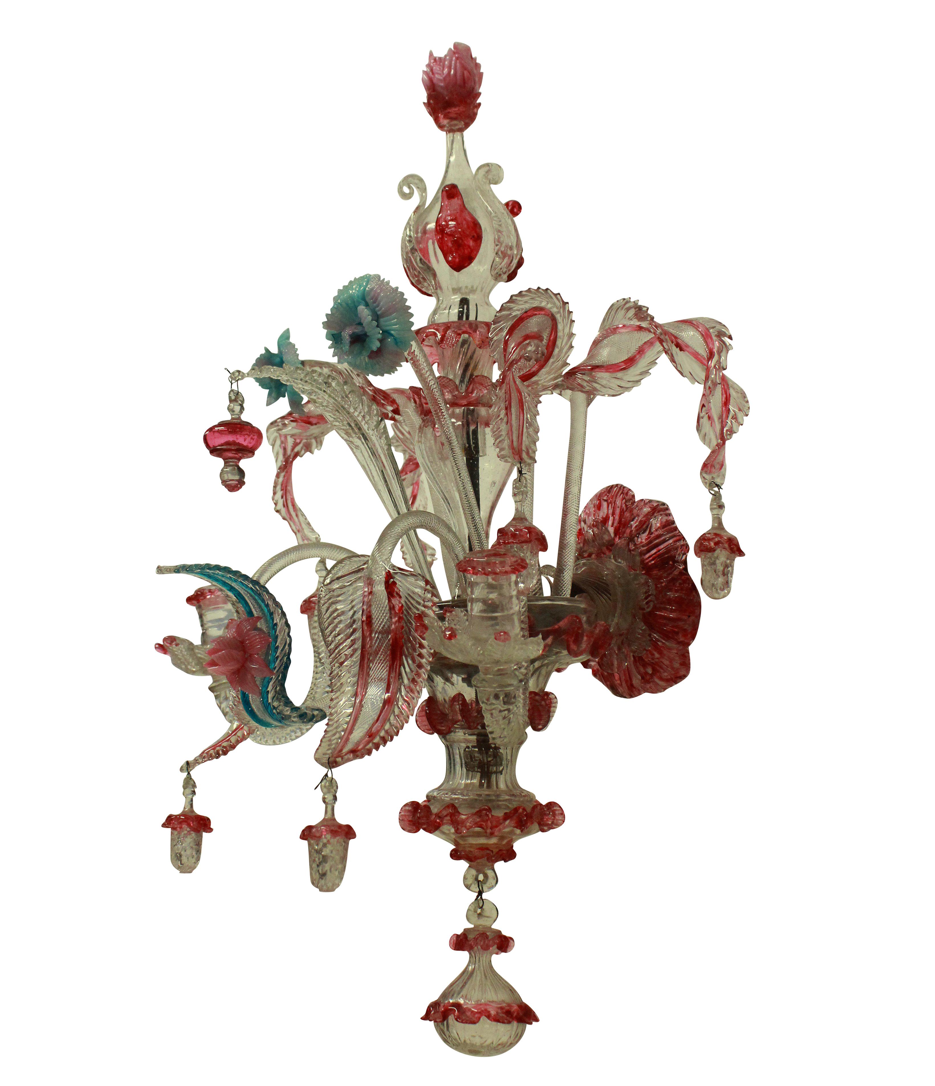 Pair of 19th Century Murano Glass Wall Lights 2