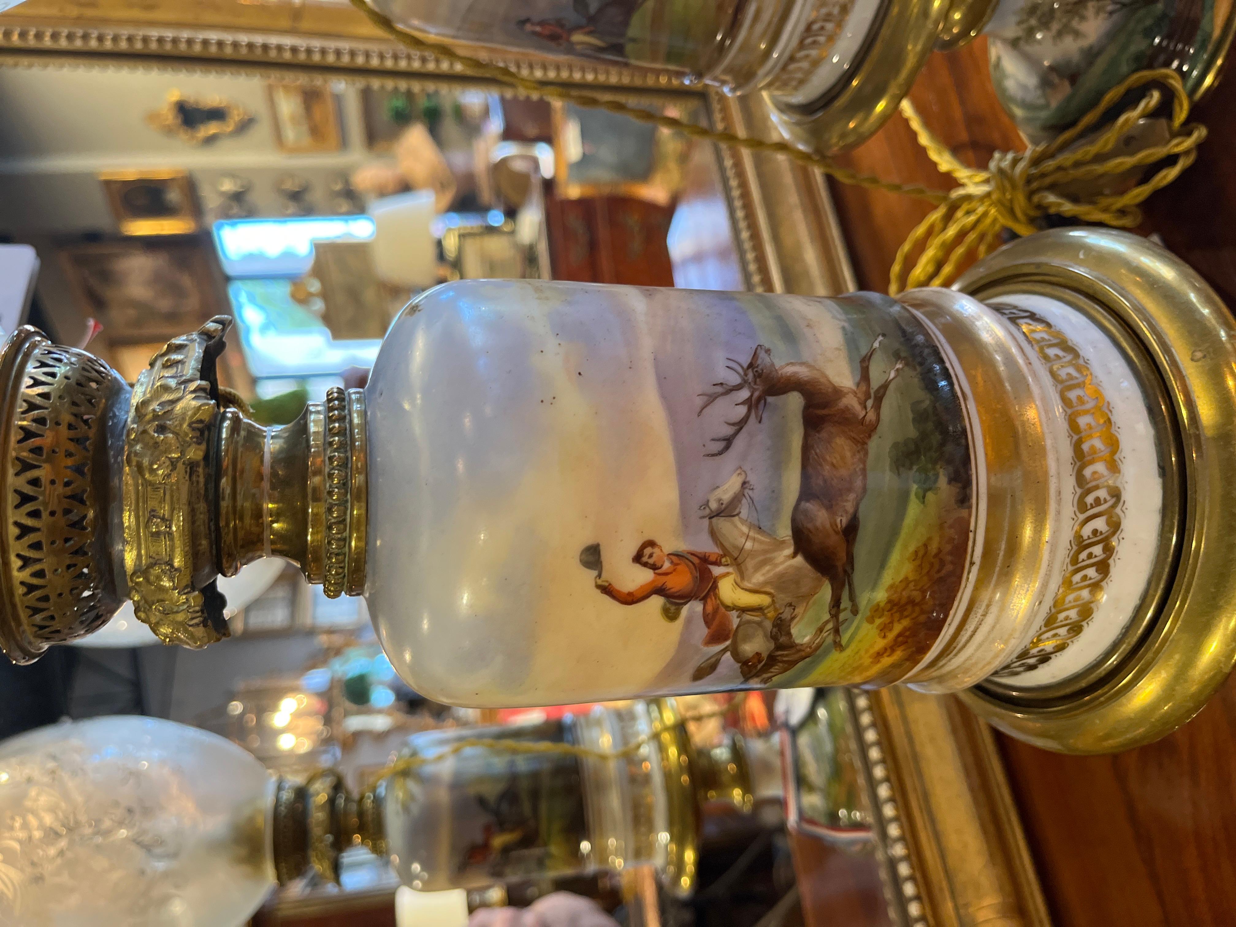 Paar Napoleon III.-Lampen im Carcel-Stil des 19. Jahrhunderts (Französisch) im Angebot