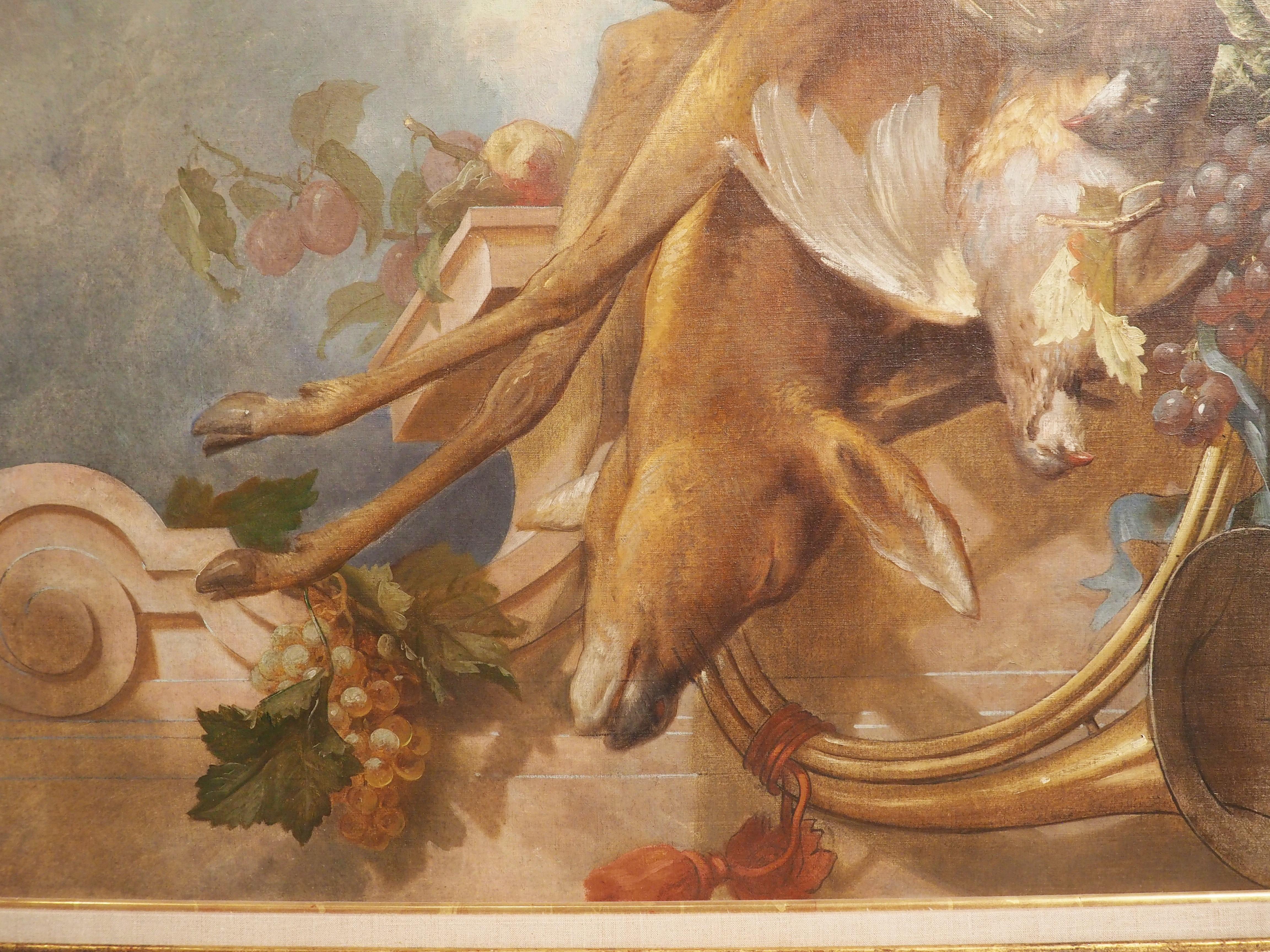 Paire de peintures de trophées de chasse en forme de morte de la nature du 19ème siècle en vente 6