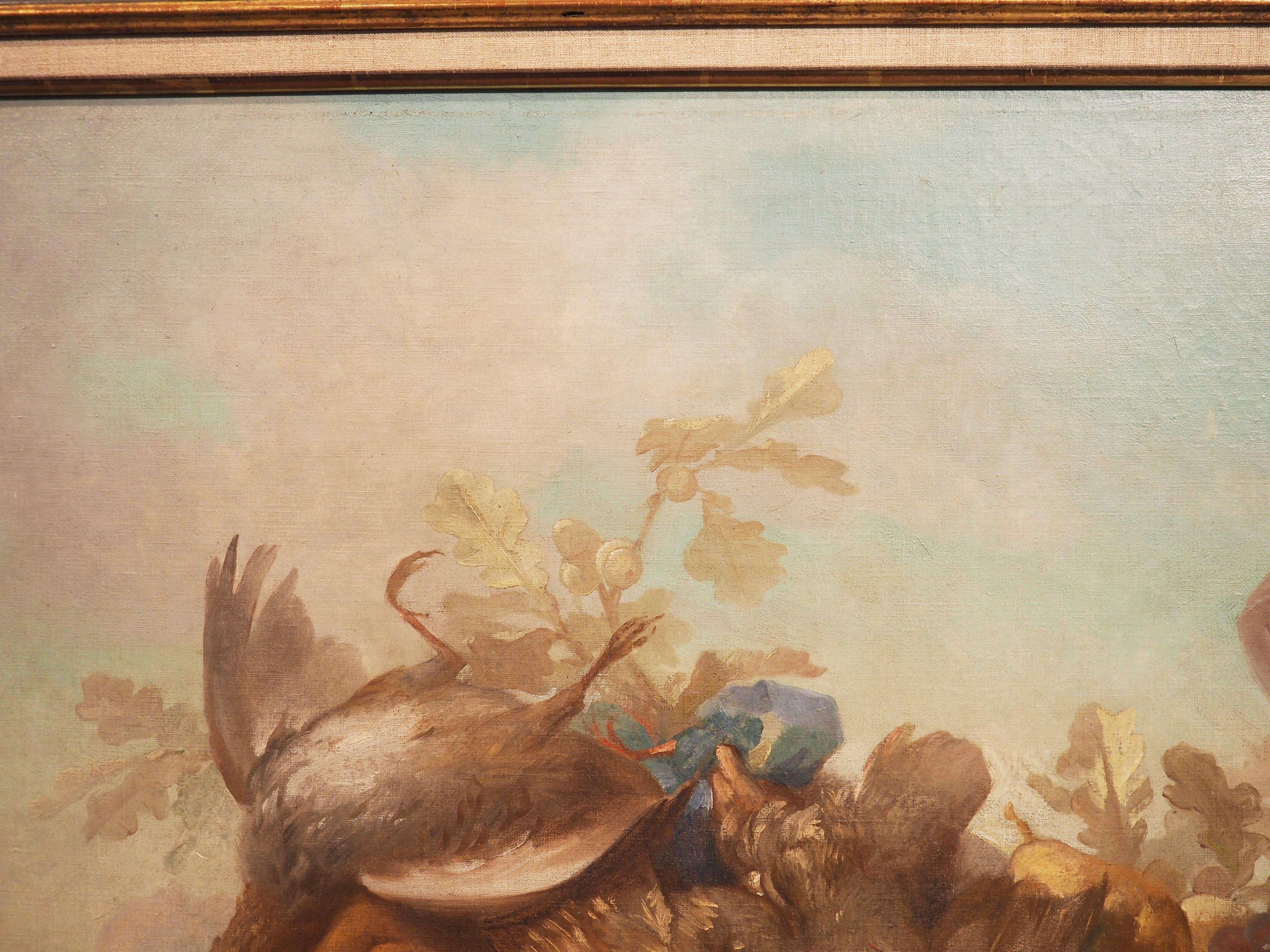 Paire de peintures de trophées de chasse en forme de morte de la nature du 19ème siècle en vente 10