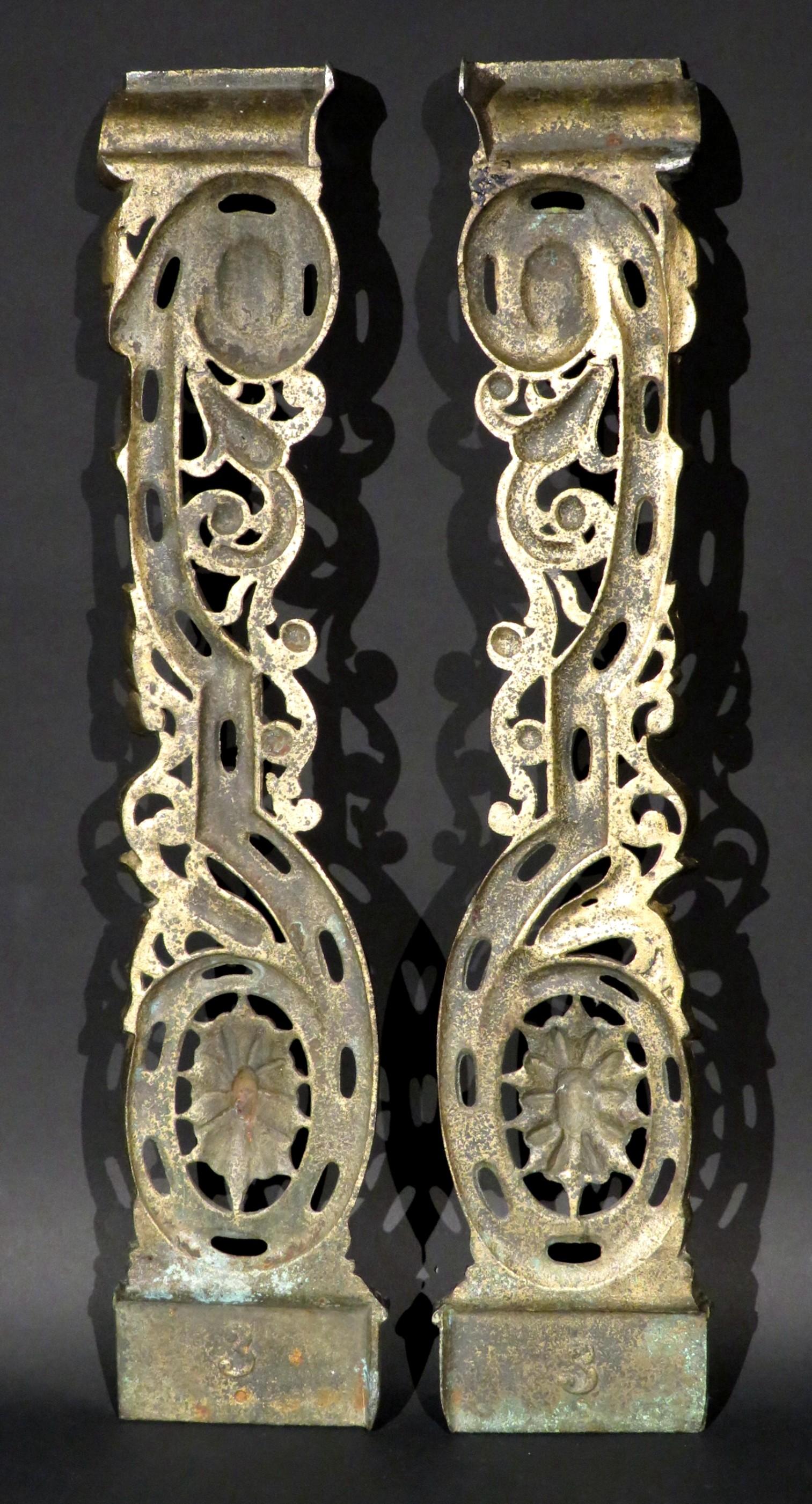 Pair of 19th Century Neoclassical Inspired Ormolu Architectural Elements In Good Condition For Sale In Ottawa, Ontario