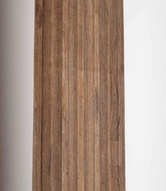 Pareja de columnas de roble del siglo XIX