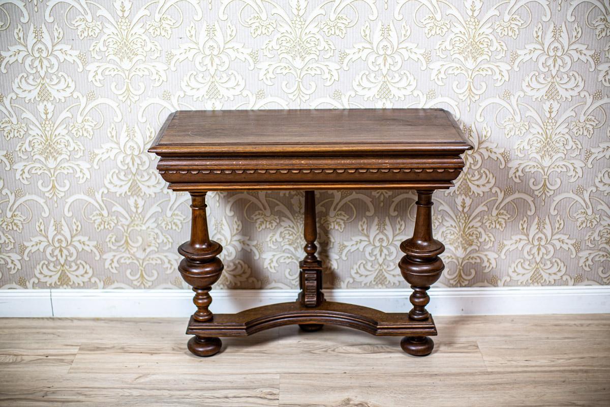 European Pair of 19th Century Oak Console Tables