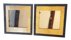 Pair of 19th Century Oak Frames with Gilt Decoration and Antique Mirrors