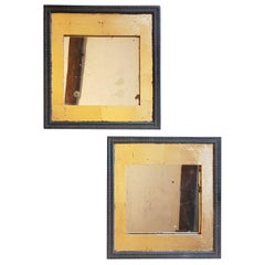 Pair of 19th Century Oak Frames with Gilt Decoration and Antique Mirrors